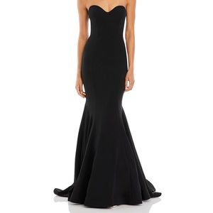 Strapless Black Gown by Aqua
